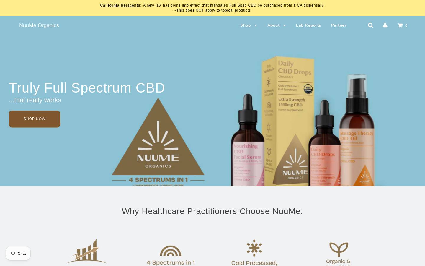 nuume.com homepage screenshot