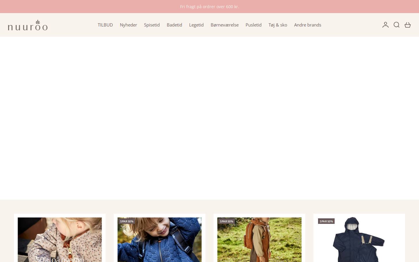 Nuuroo homepage screenshot