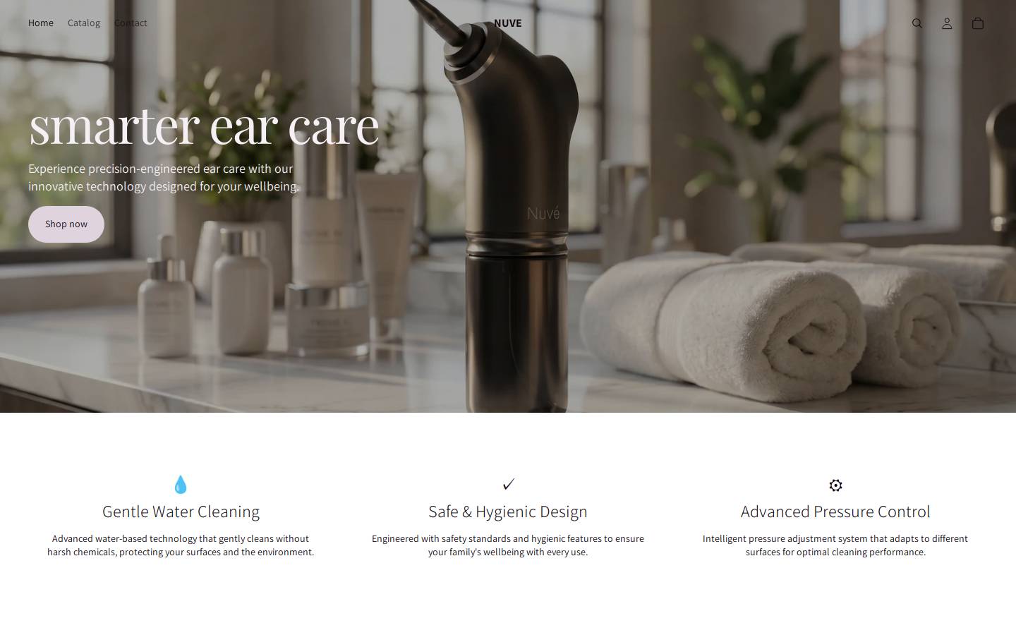 nuvecare.store homepage screenshot