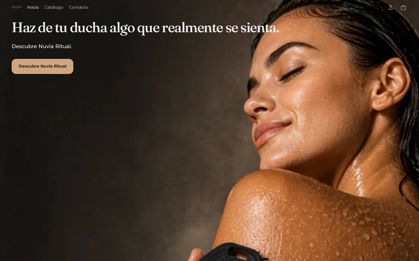 nuviaritual.com homepage screenshot
