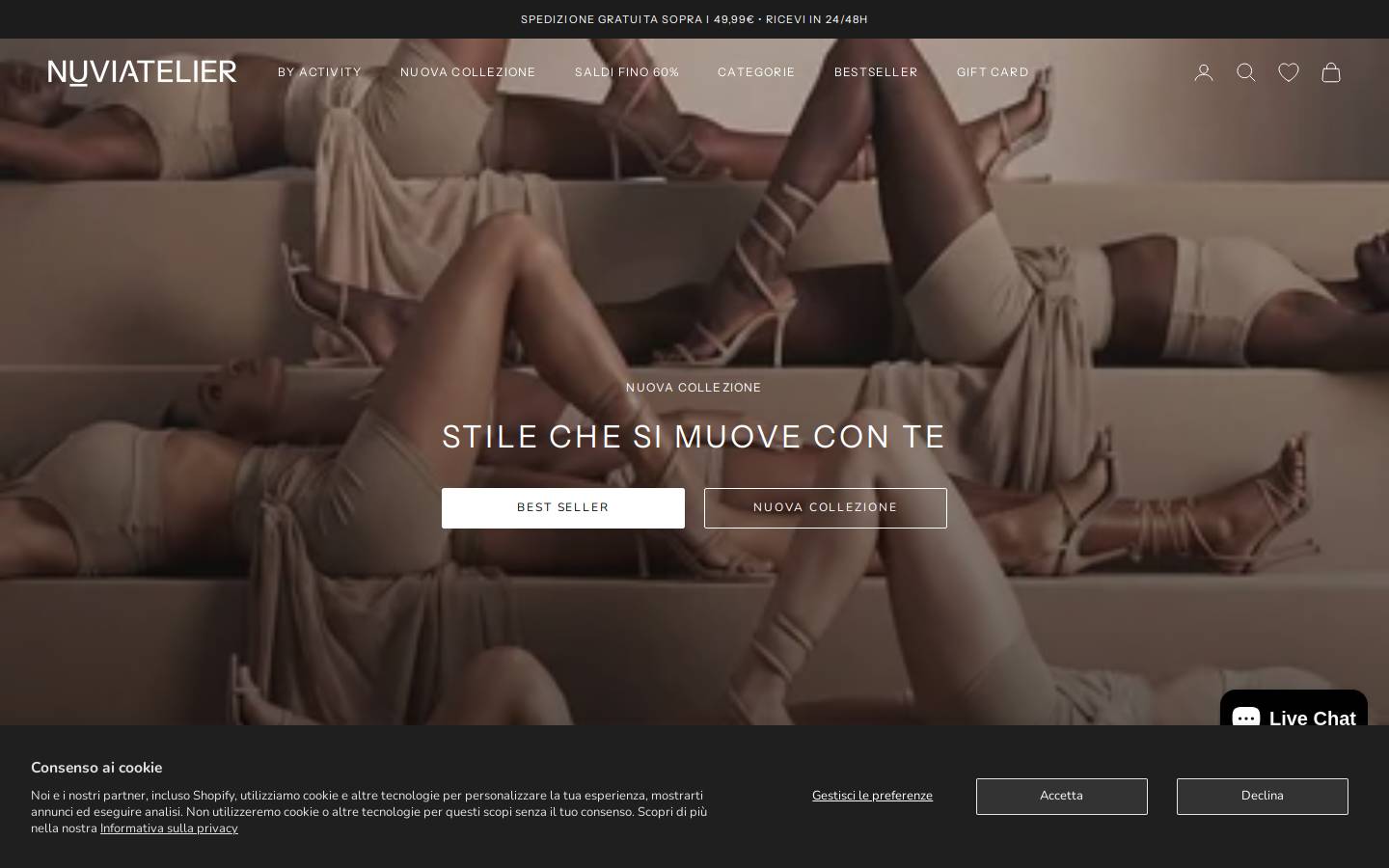 nuviatelier.com homepage screenshot