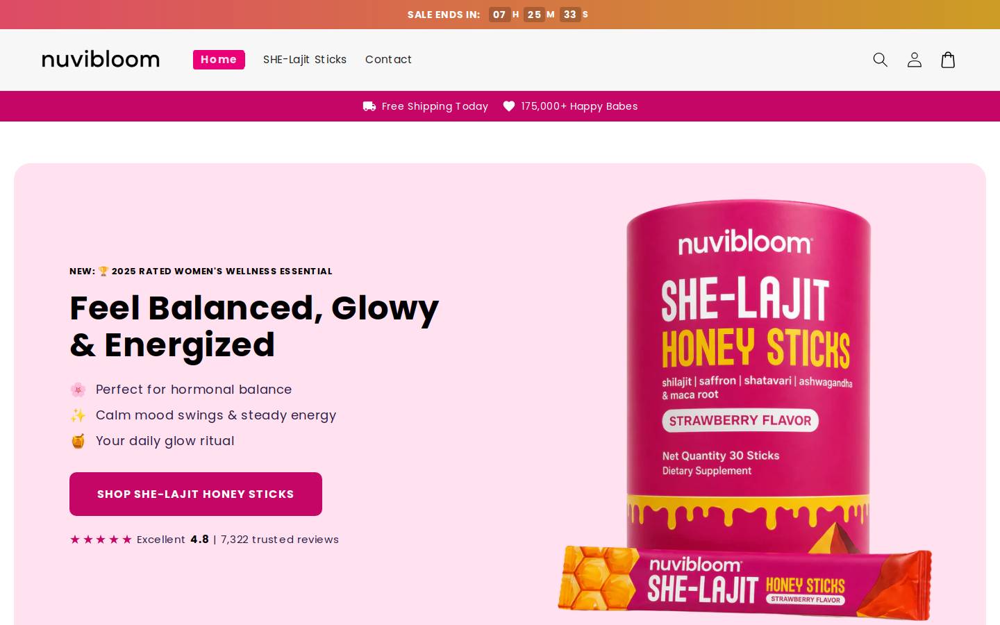 nuvibloom.com homepage screenshot