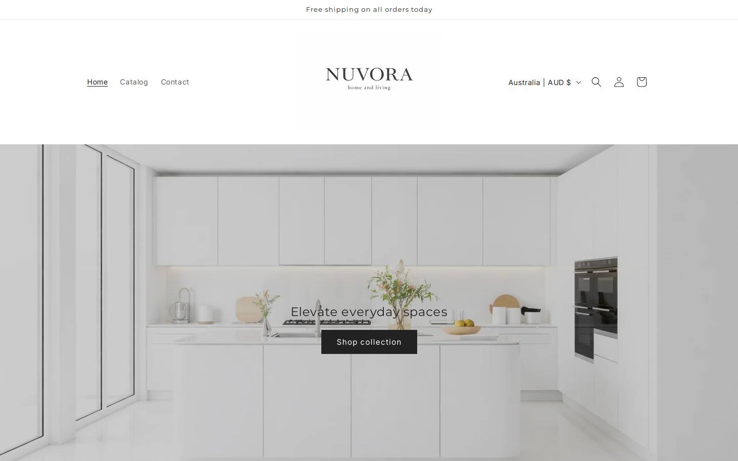 nuvorahome.co homepage screenshot