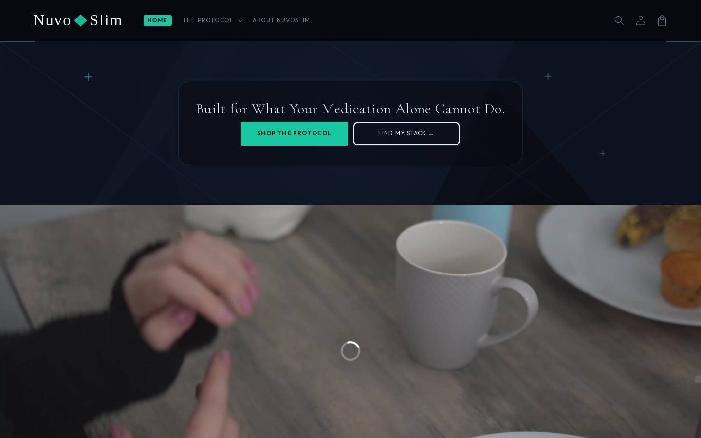 Nuvoslim homepage screenshot