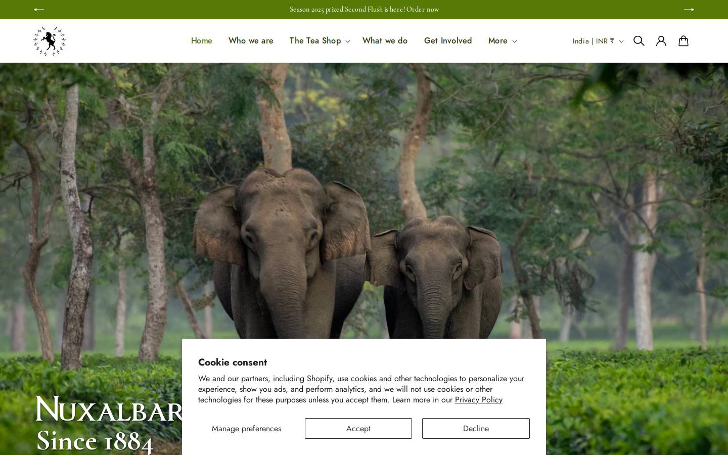 nuxalbaritea.com homepage screenshot