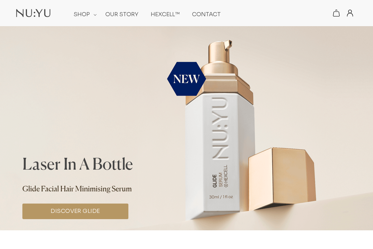 NU:YU homepage screenshot