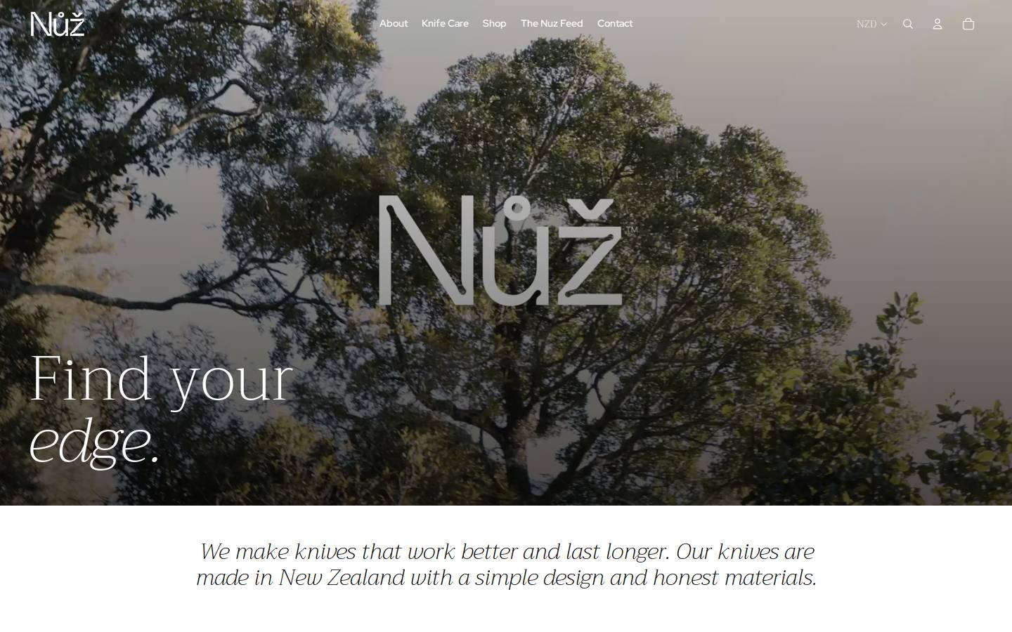 nuz.nz homepage screenshot