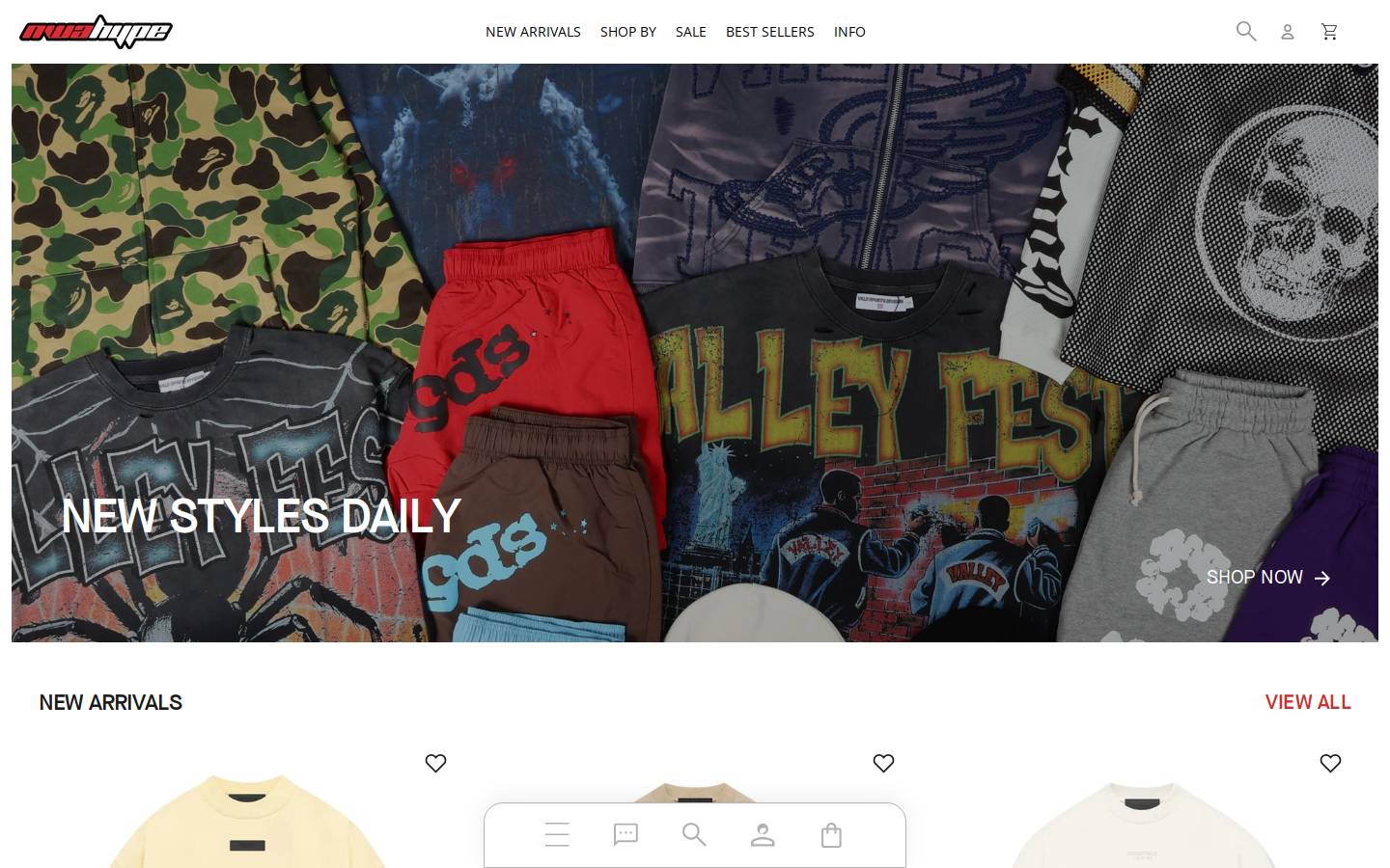 nwahype.com homepage screenshot