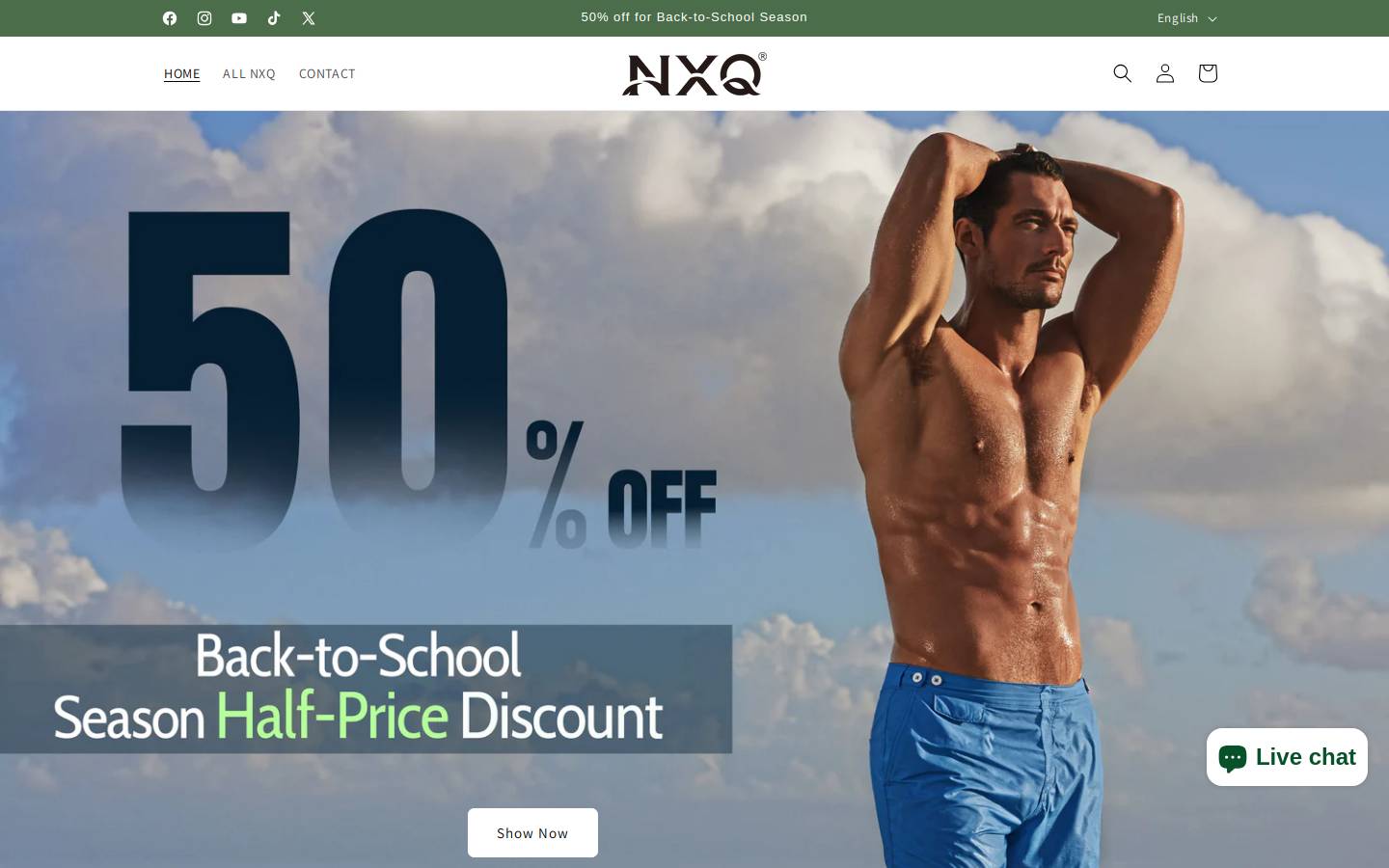 nxq.us homepage screenshot