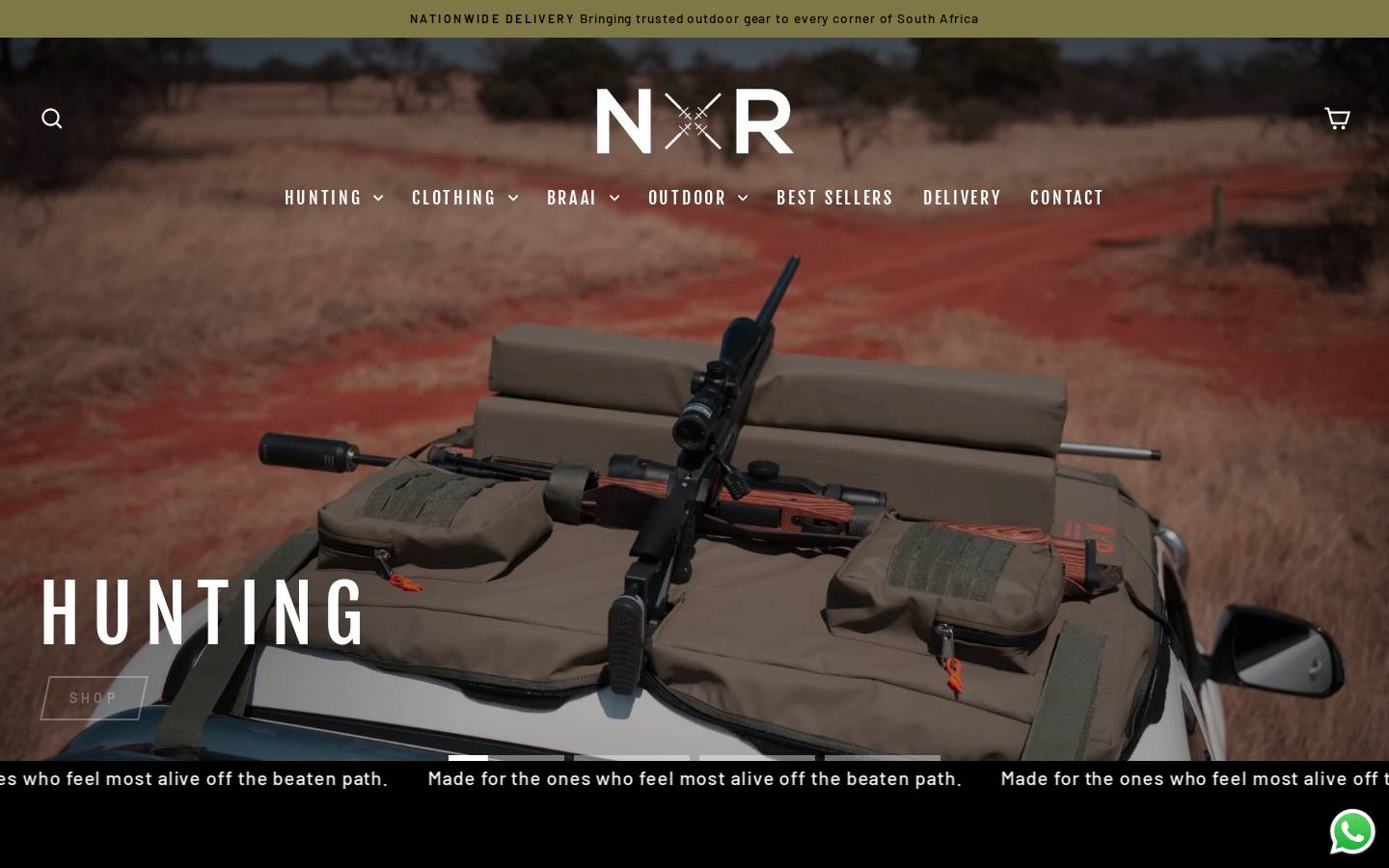 nxrhunting.com homepage screenshot