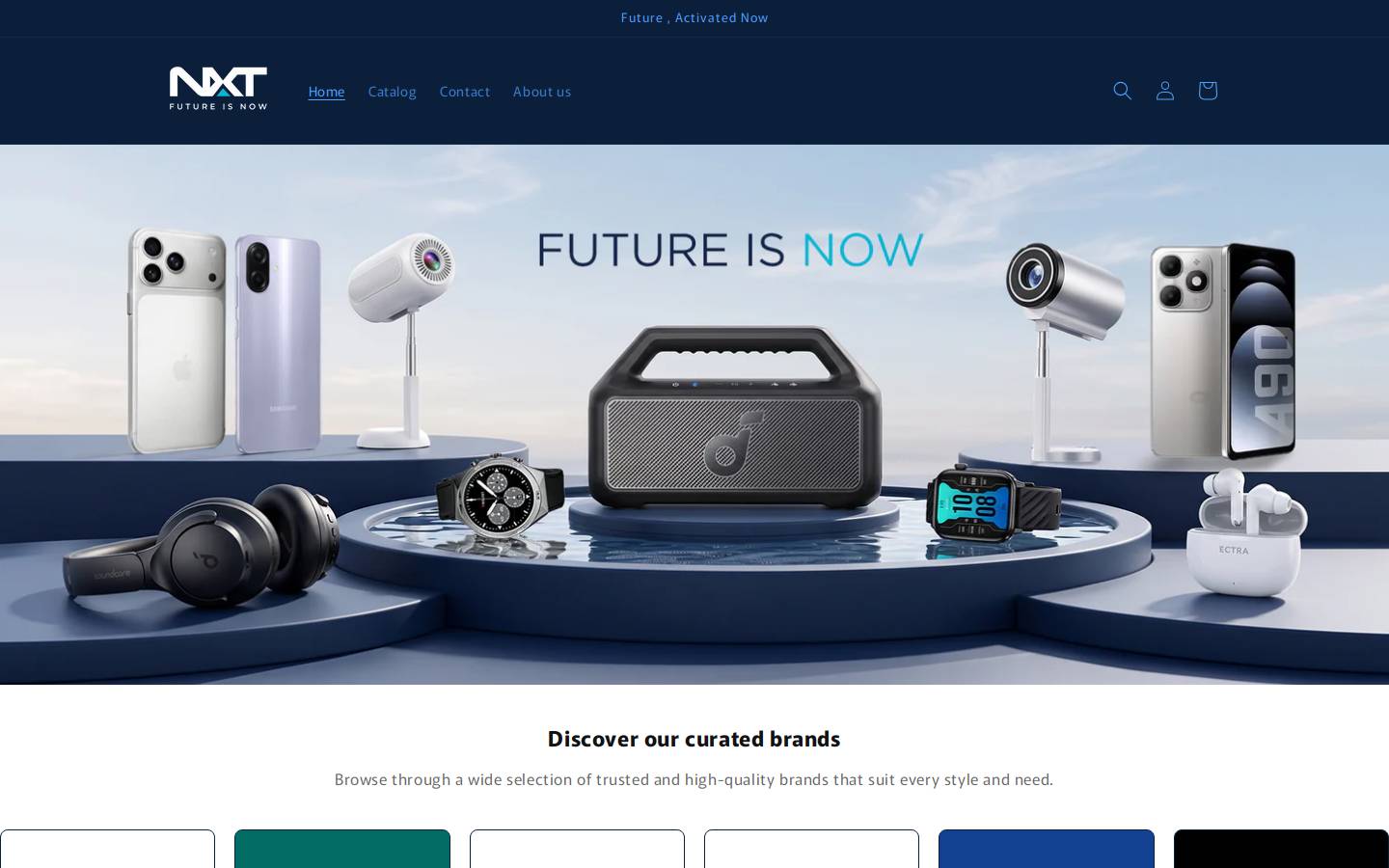 nxt-store.com homepage screenshot