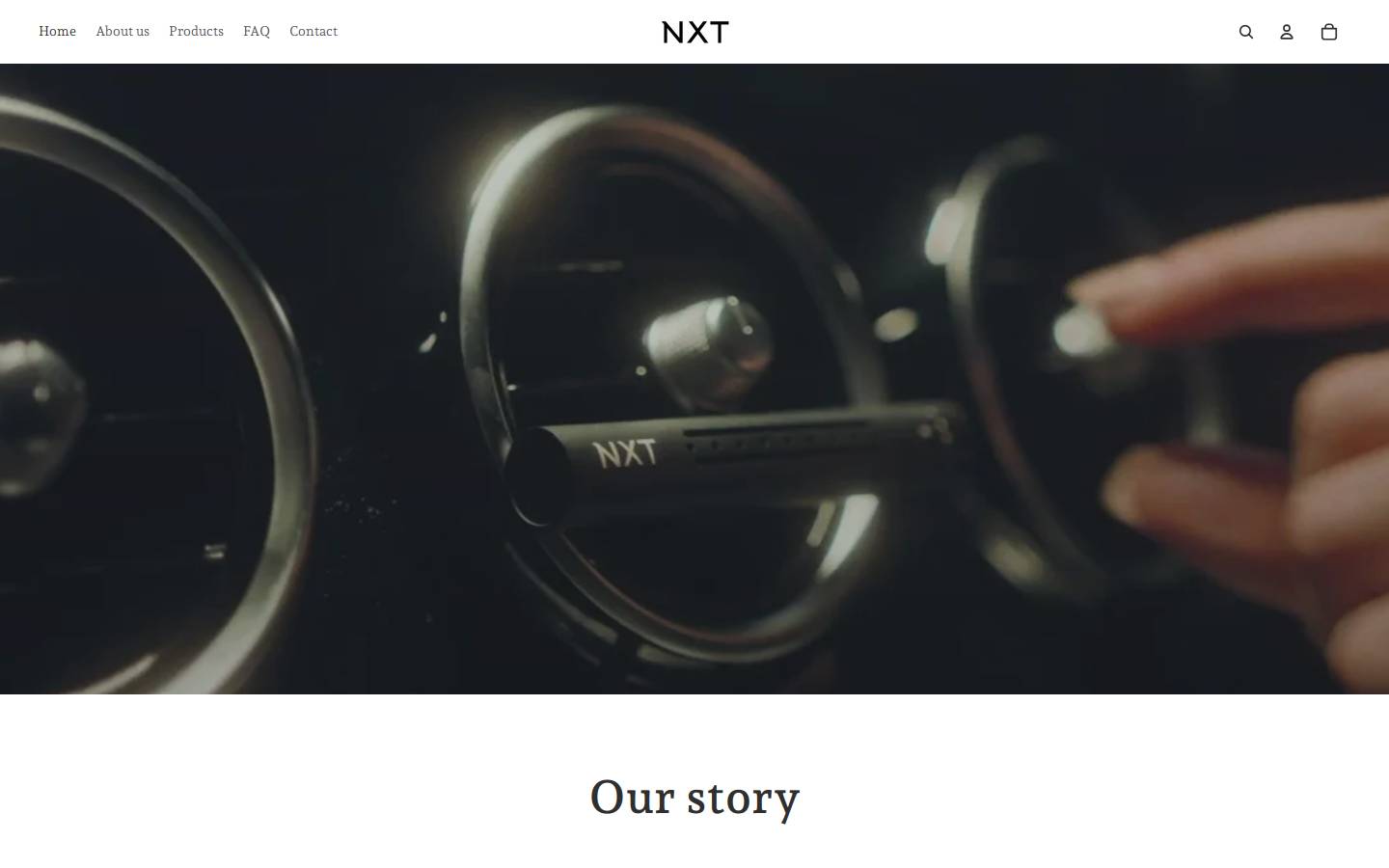 nxtscent.com homepage screenshot