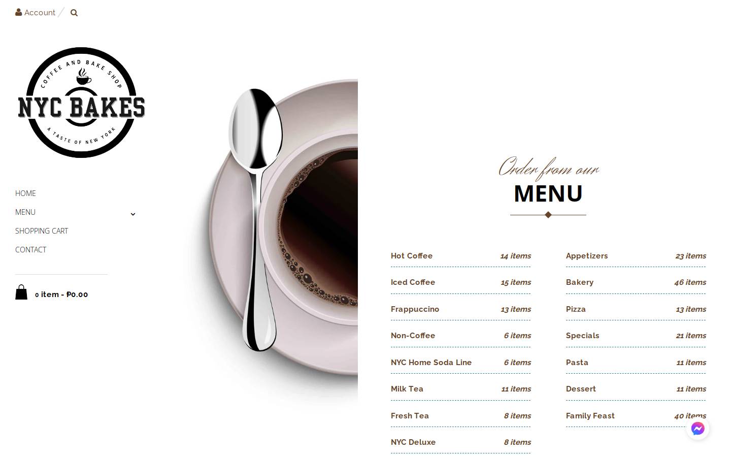 nycbakes.com homepage screenshot