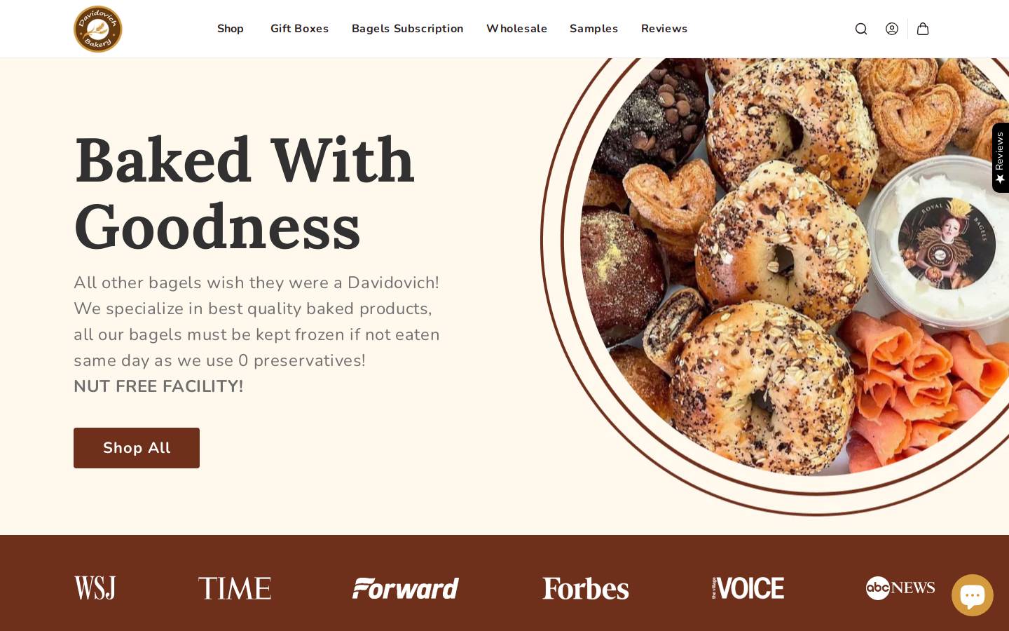 nycmuffins.com homepage screenshot