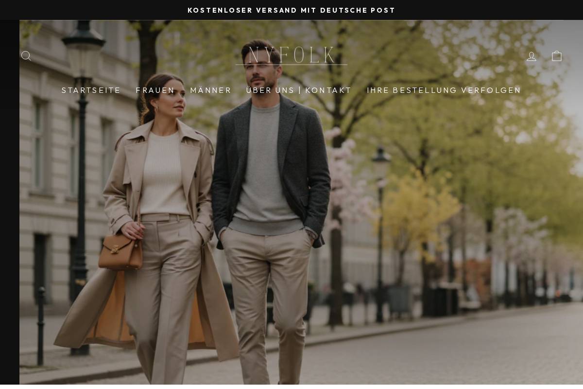 Nyfolk homepage screenshot
