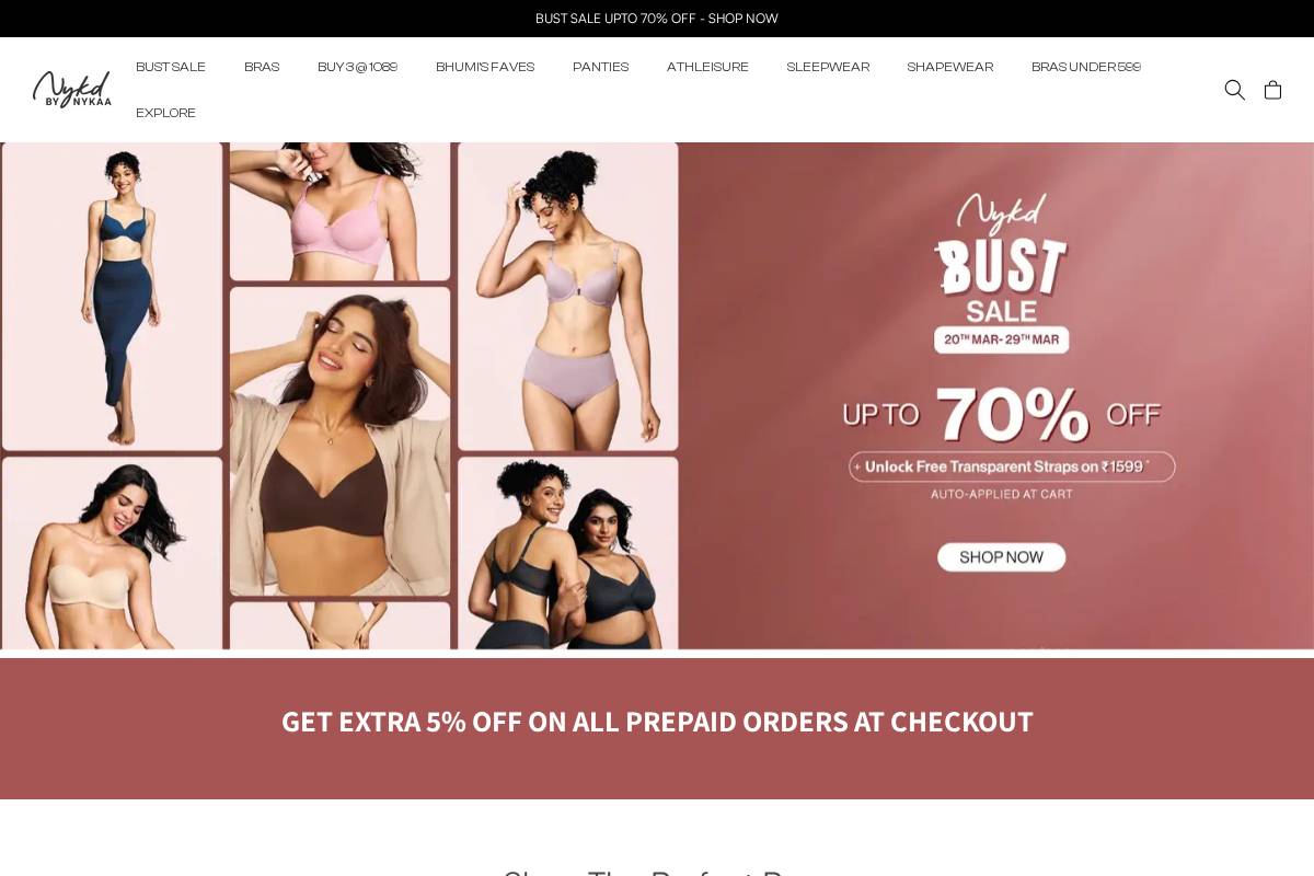nykdbynykaa.com homepage screenshot