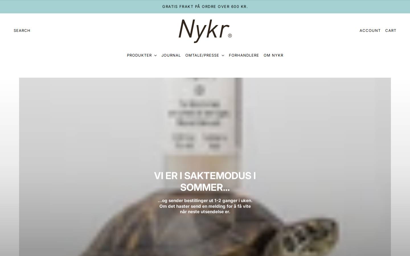 nykr.no homepage screenshot