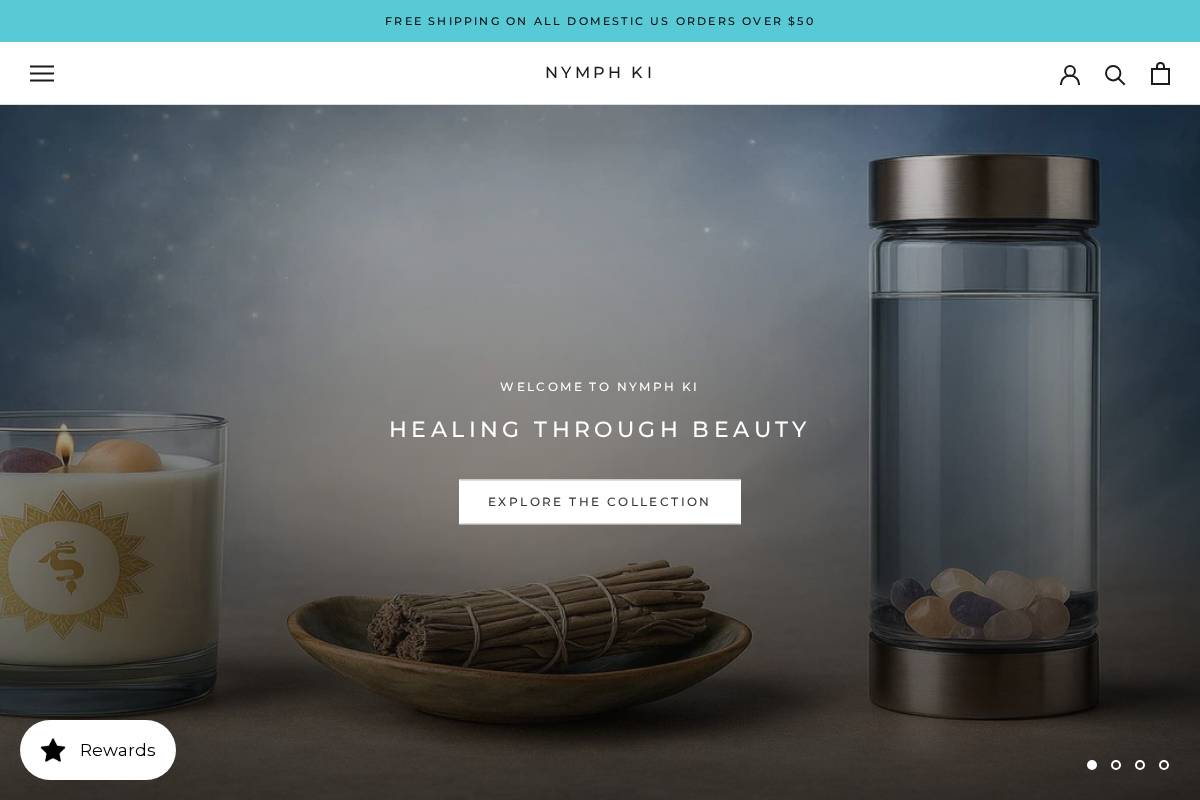 nymphki.com homepage screenshot