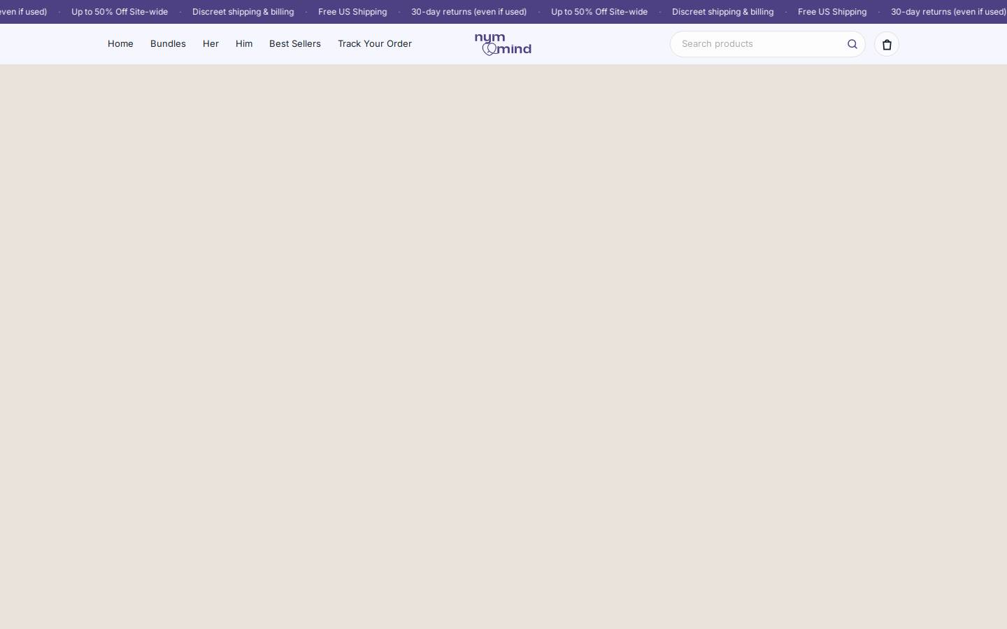 Nymphomind homepage screenshot