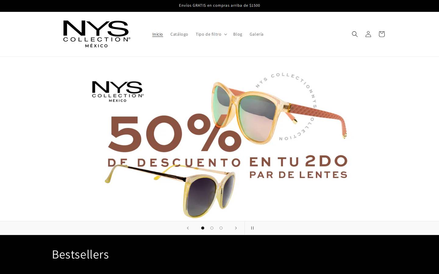nyscollection.com.mx homepage screenshot