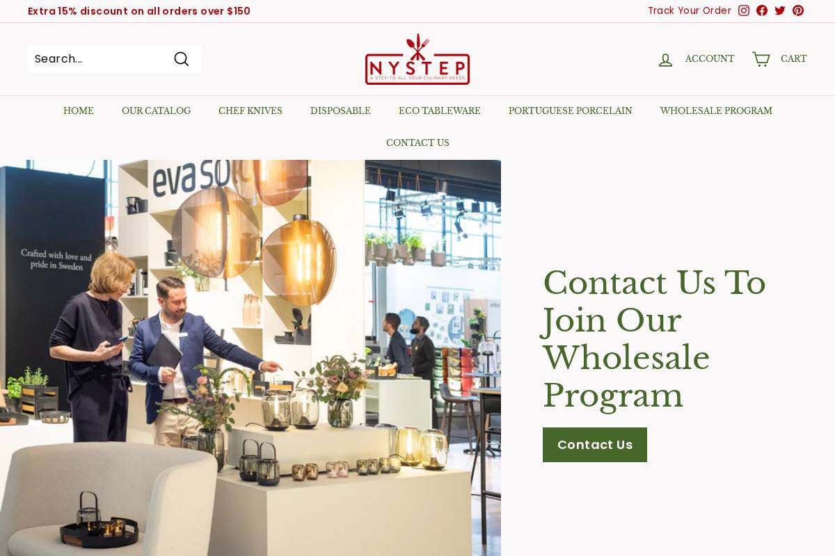 nystep.com homepage screenshot