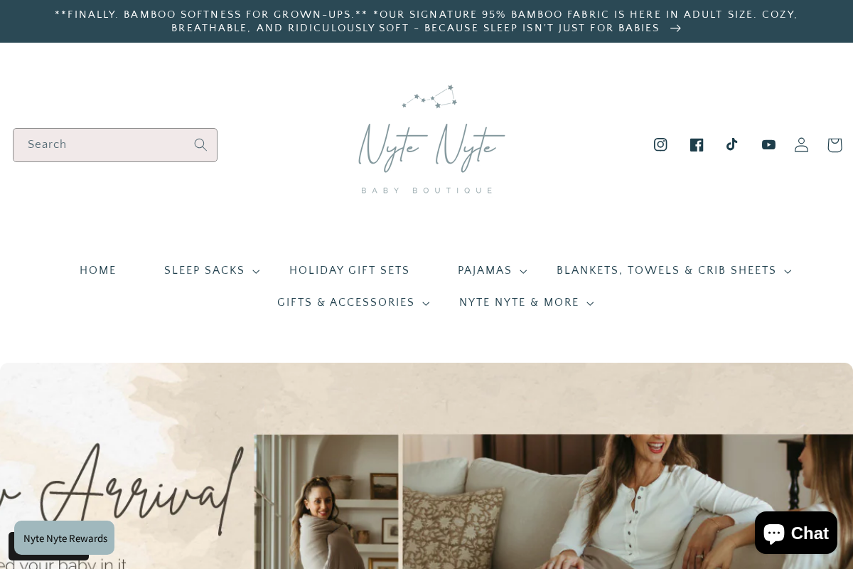Nyte Nyte Baby homepage screenshot
