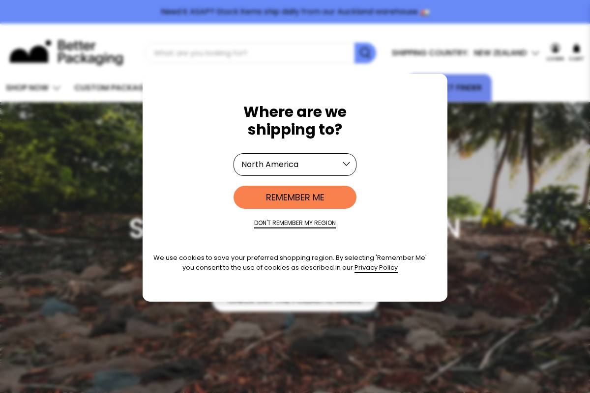 nz.betterpackaging.com homepage screenshot