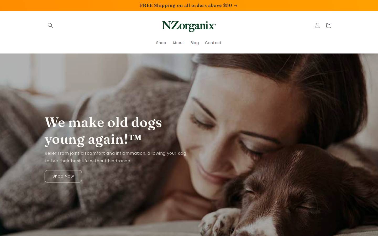 nzorganix.com homepage screenshot