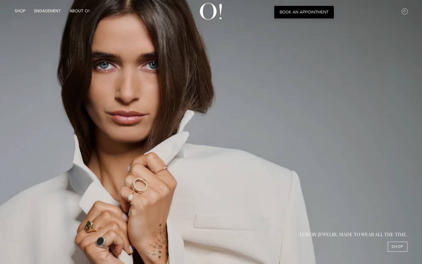 o-jewelry.com homepage screenshot