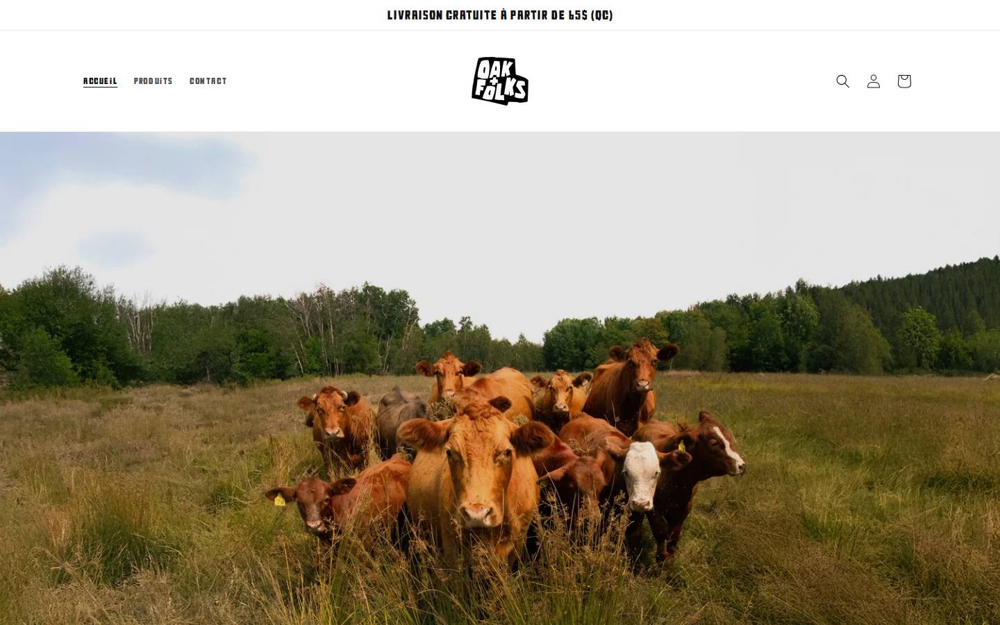 oakandfolks.com homepage screenshot