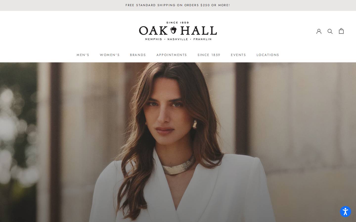 oakhall.com homepage screenshot