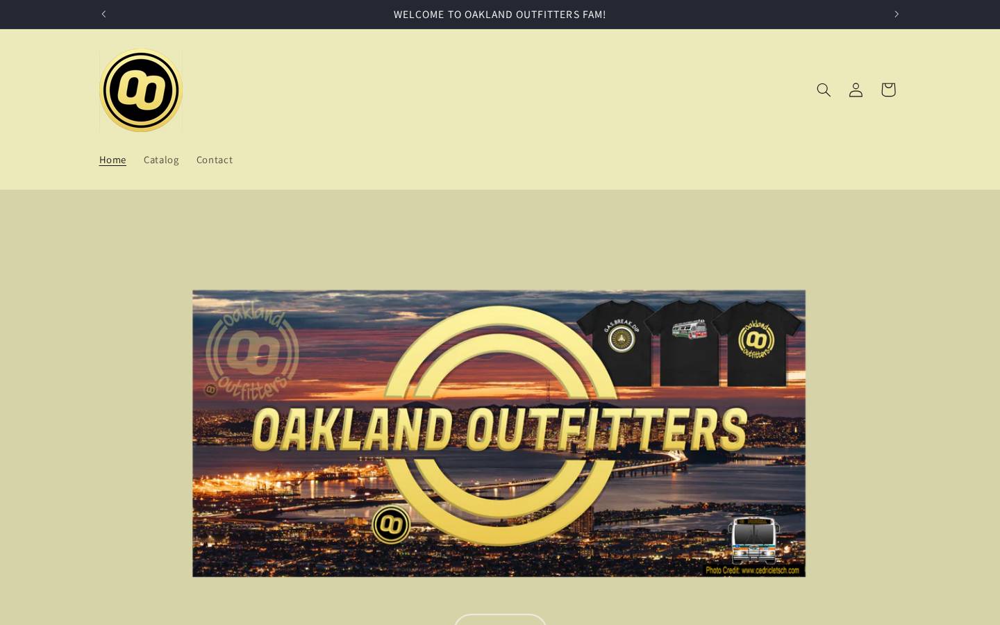 oaklandoutfitters.com homepage screenshot