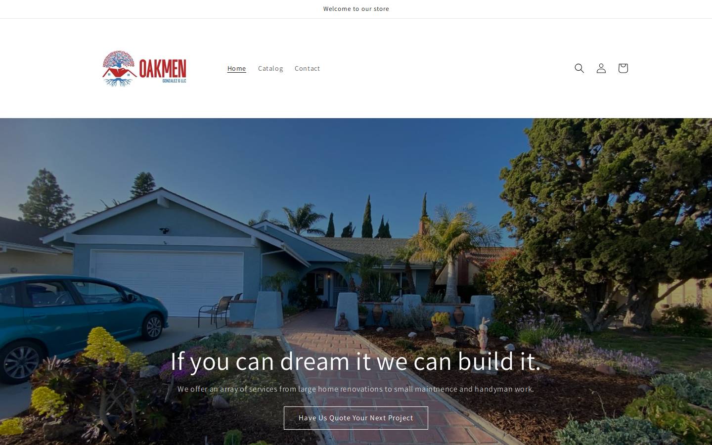 oakmengonzalez6llc.com homepage screenshot