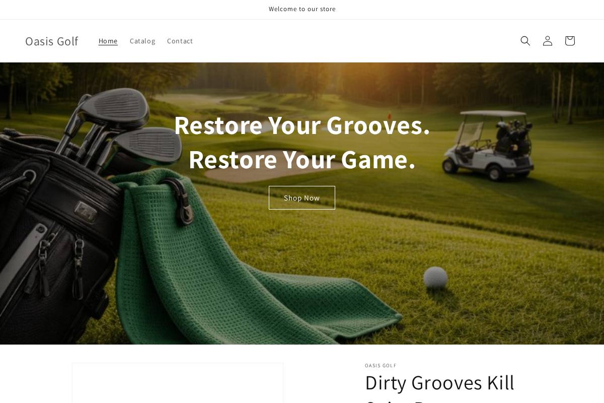 oasisgolf.co homepage screenshot