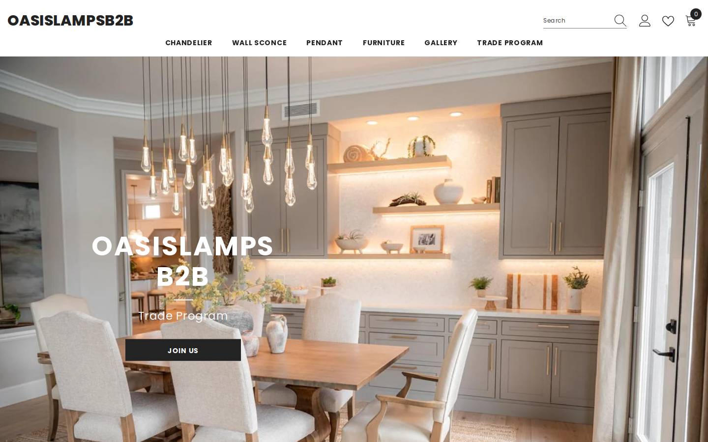 oasislampsus.com homepage screenshot