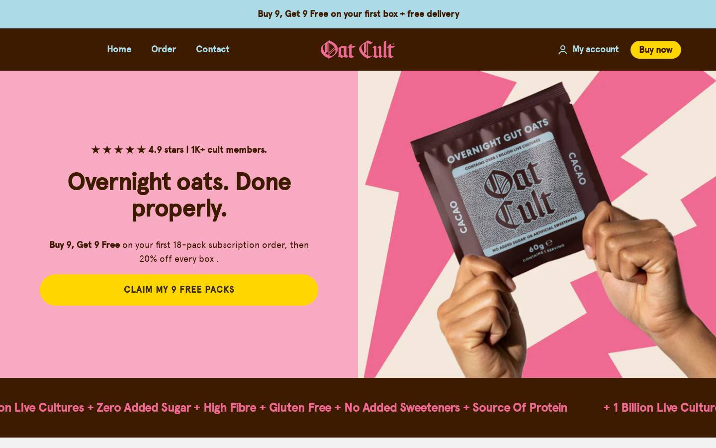 oatcult.com homepage screenshot