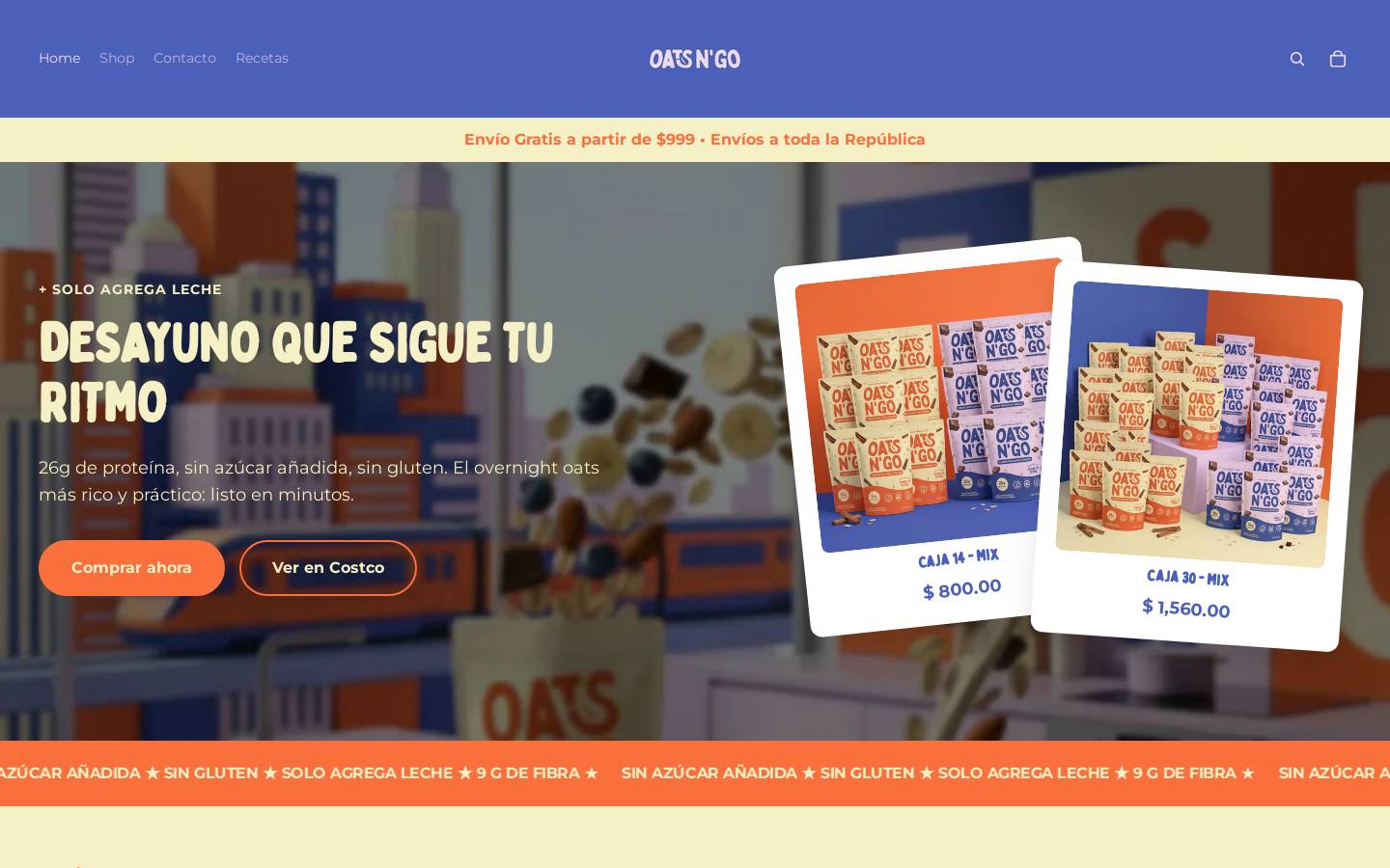 oatsngo.com homepage screenshot