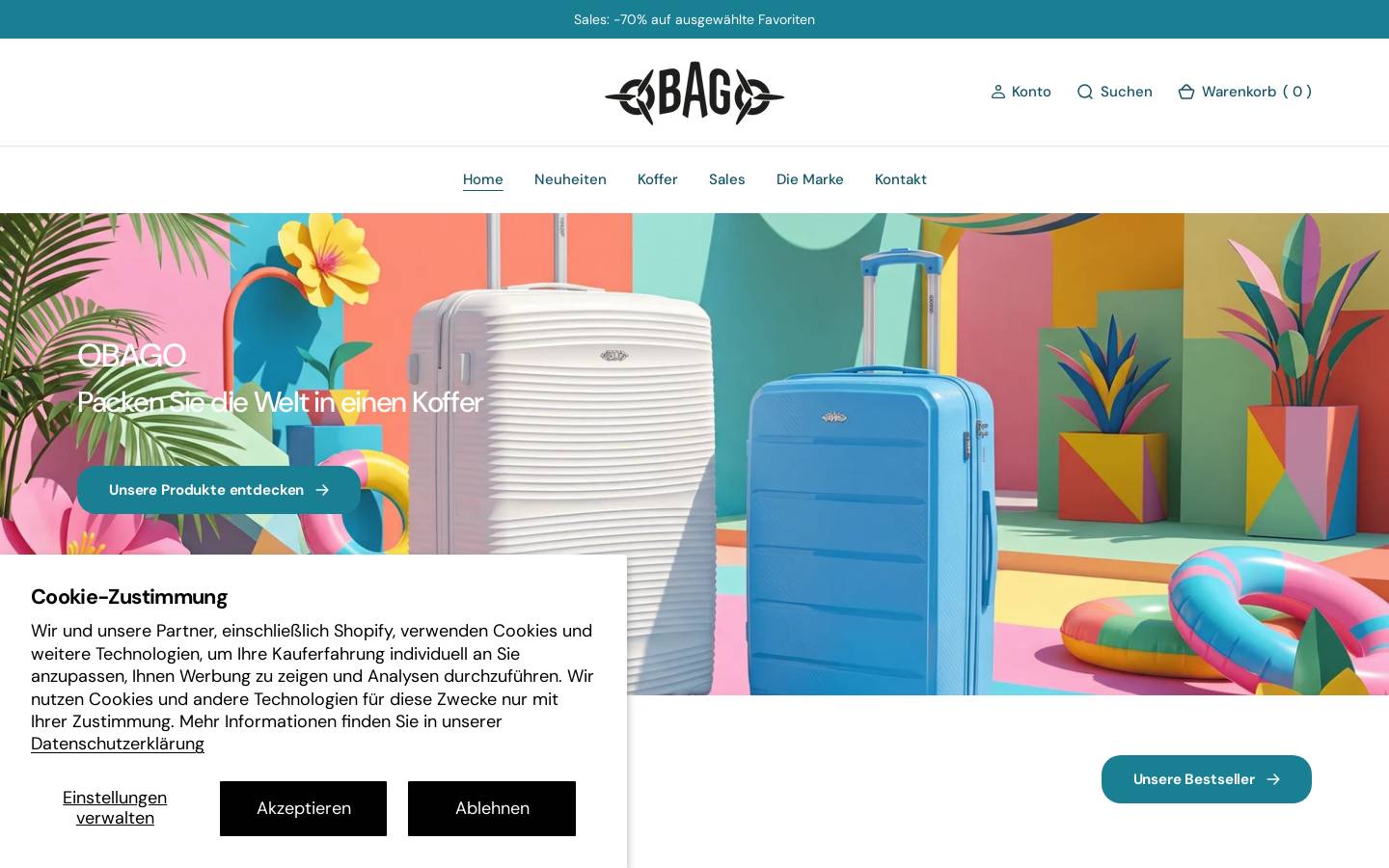 obago.de homepage screenshot