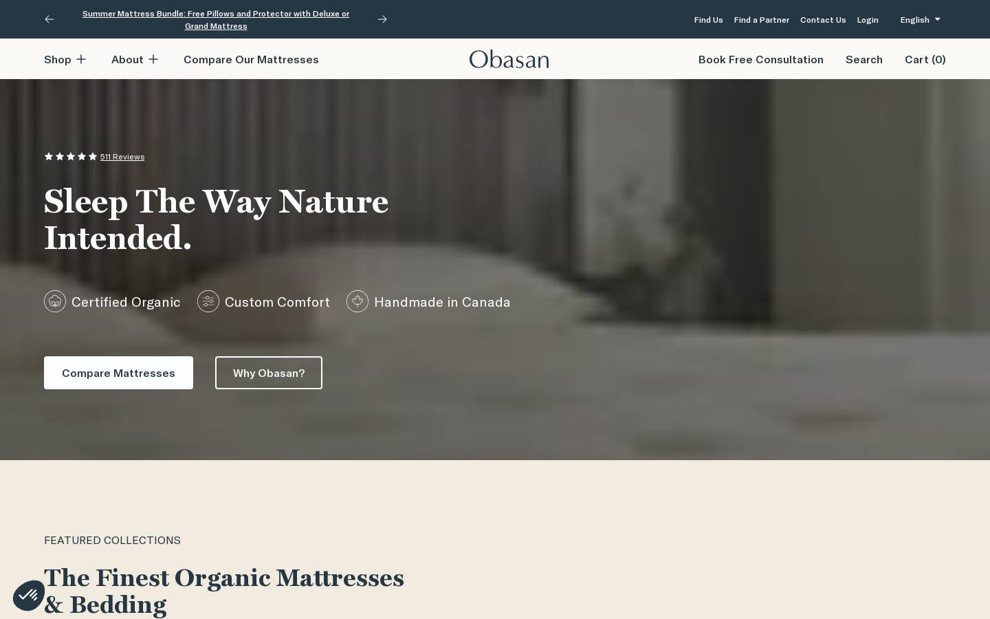Obasan homepage screenshot