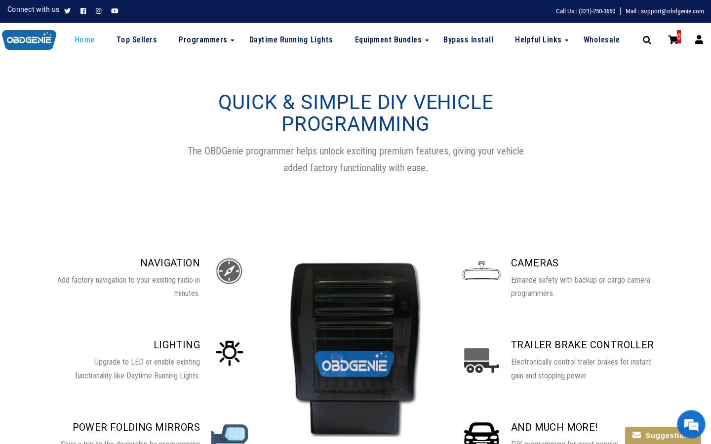 obdgenie.com homepage screenshot
