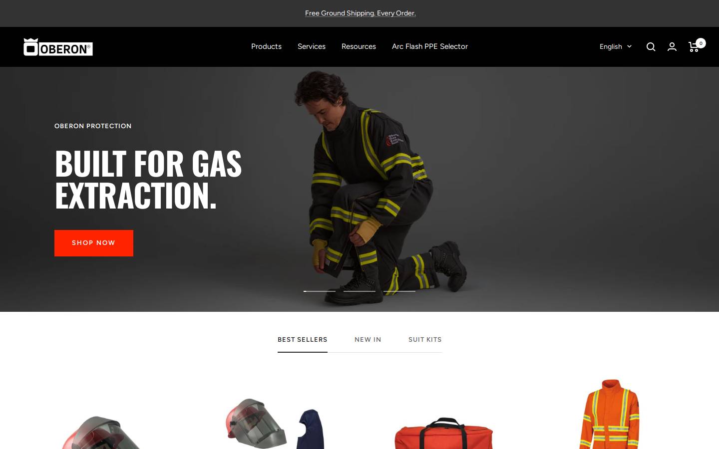 oberoncompany.com homepage screenshot