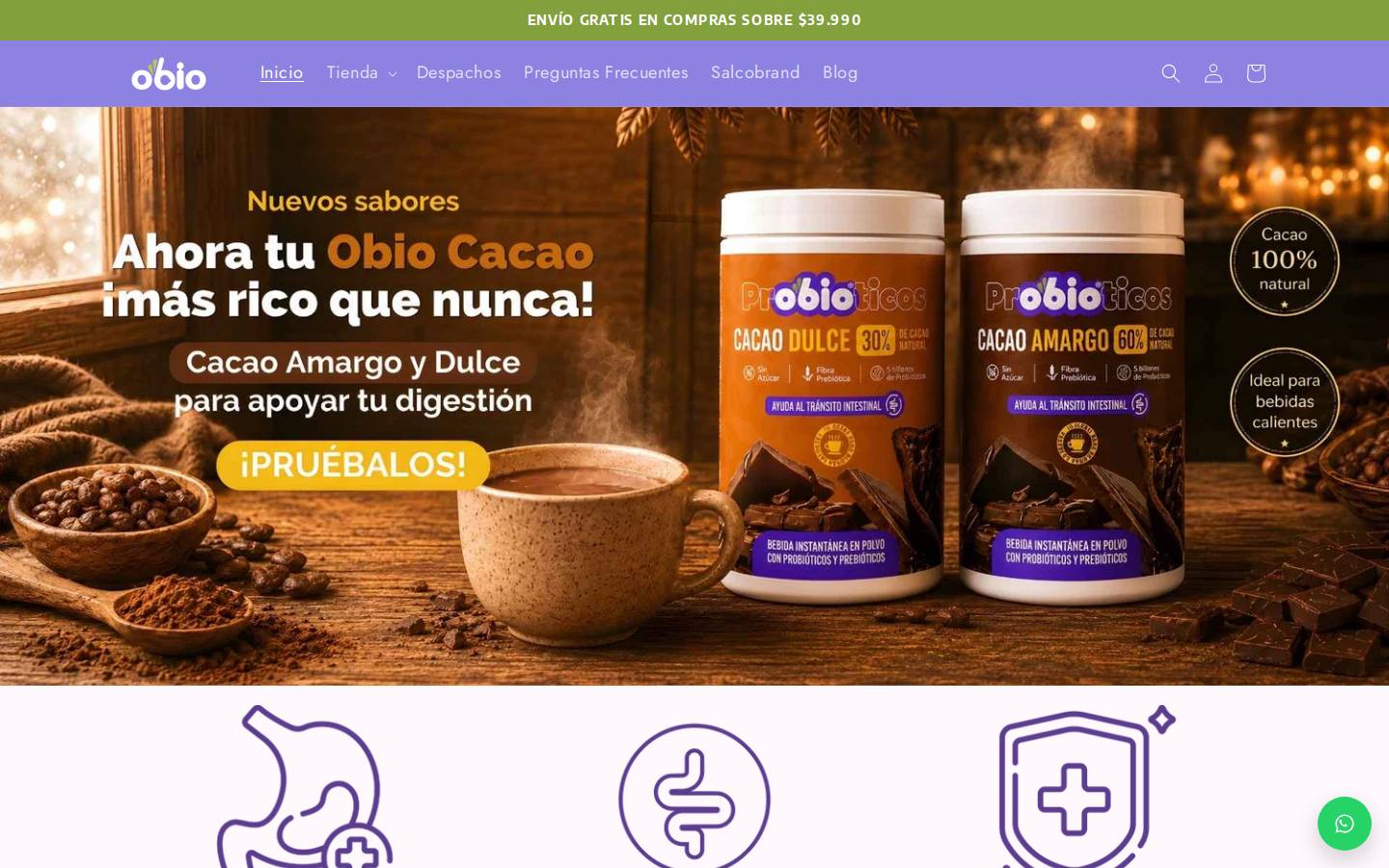 obio.cl homepage screenshot