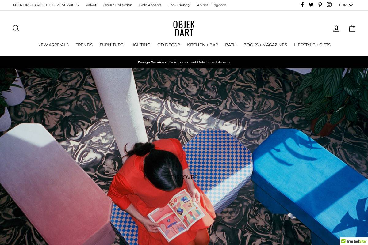 ObjekDart homepage screenshot