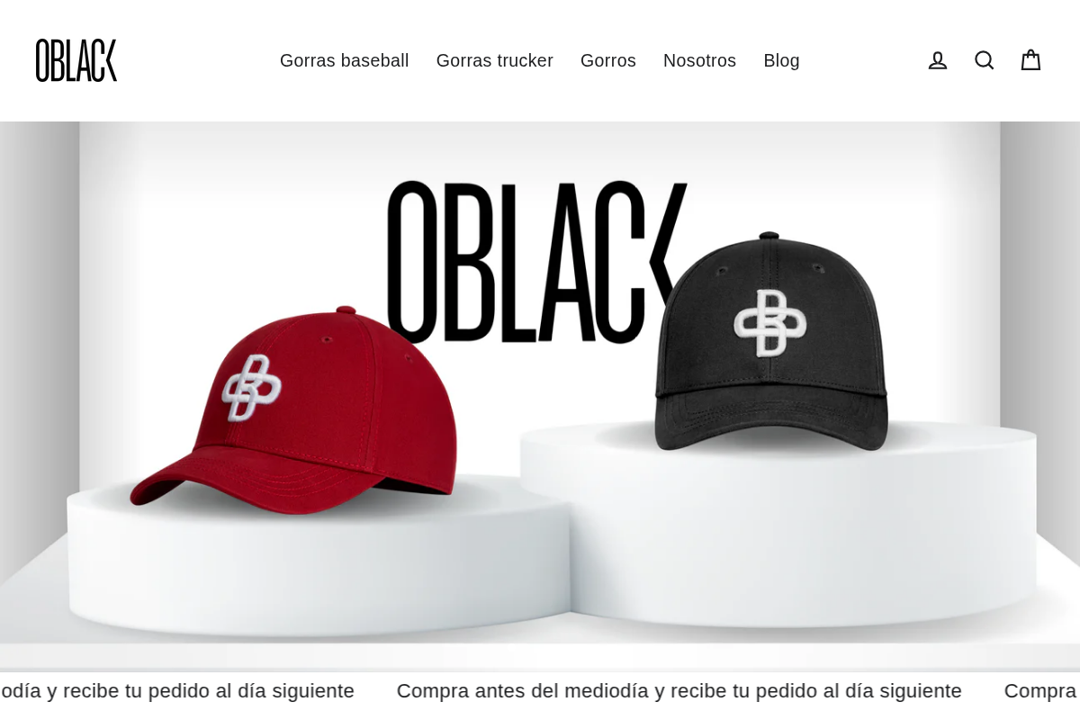 Oblackcaps homepage screenshot