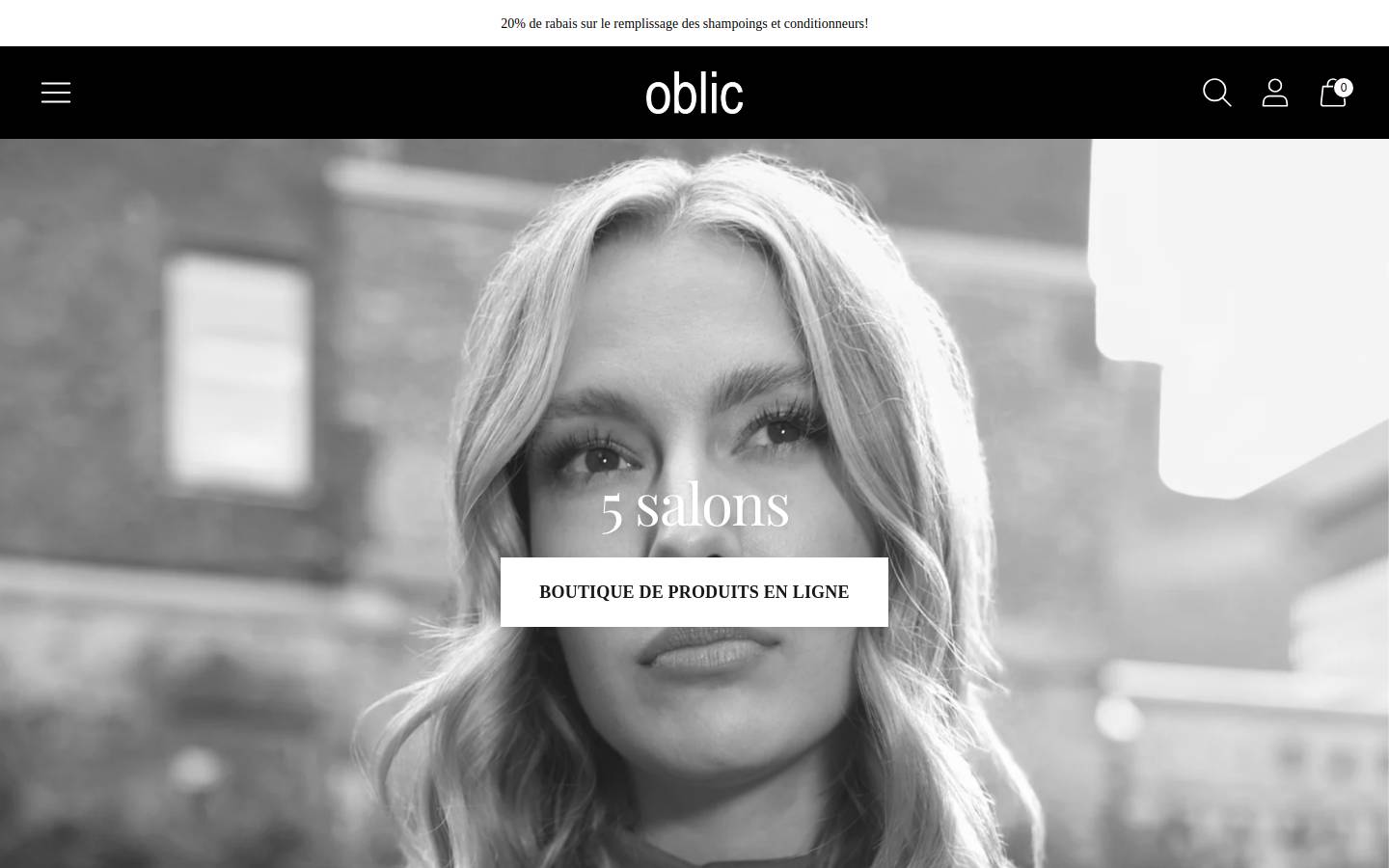 oblic.ca homepage screenshot