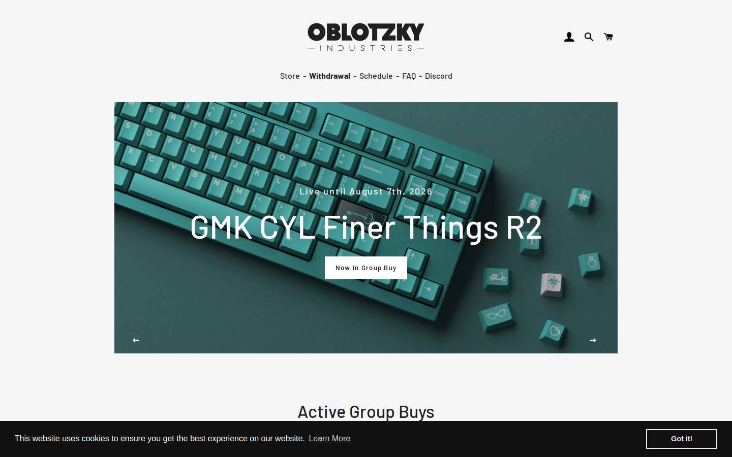 oblotzky.com homepage screenshot