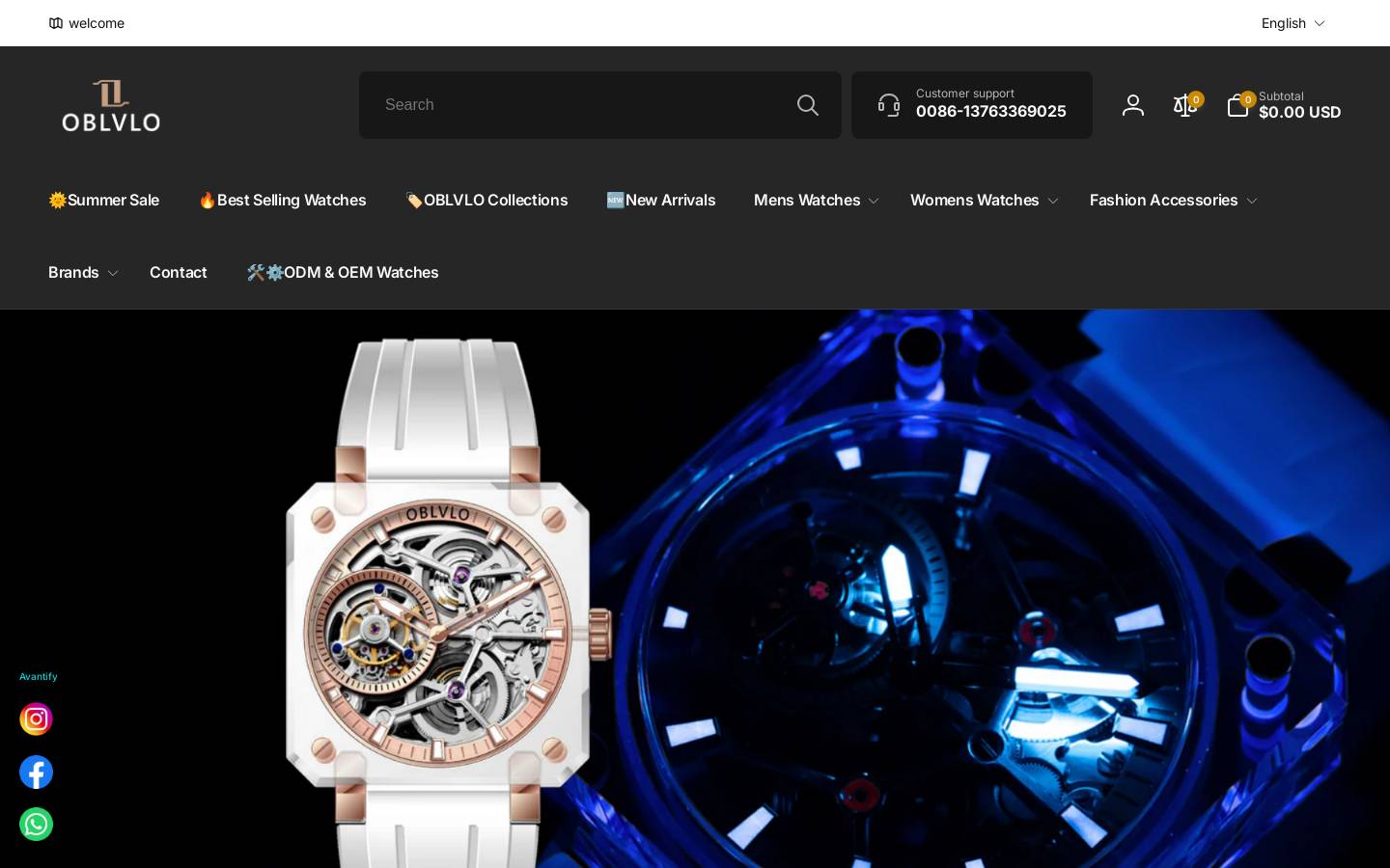 Oblvlowatch homepage screenshot
