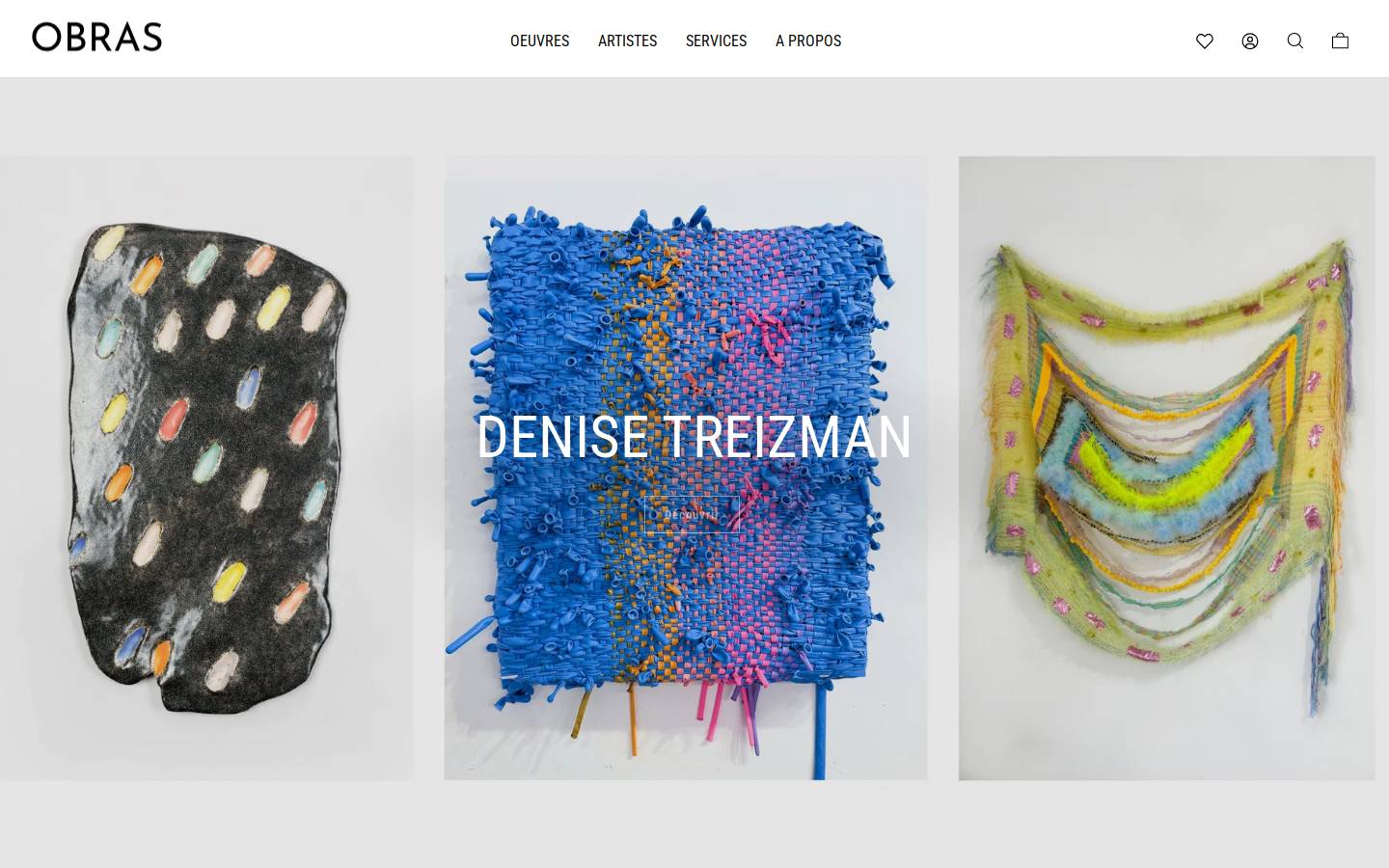obras-art.com homepage screenshot