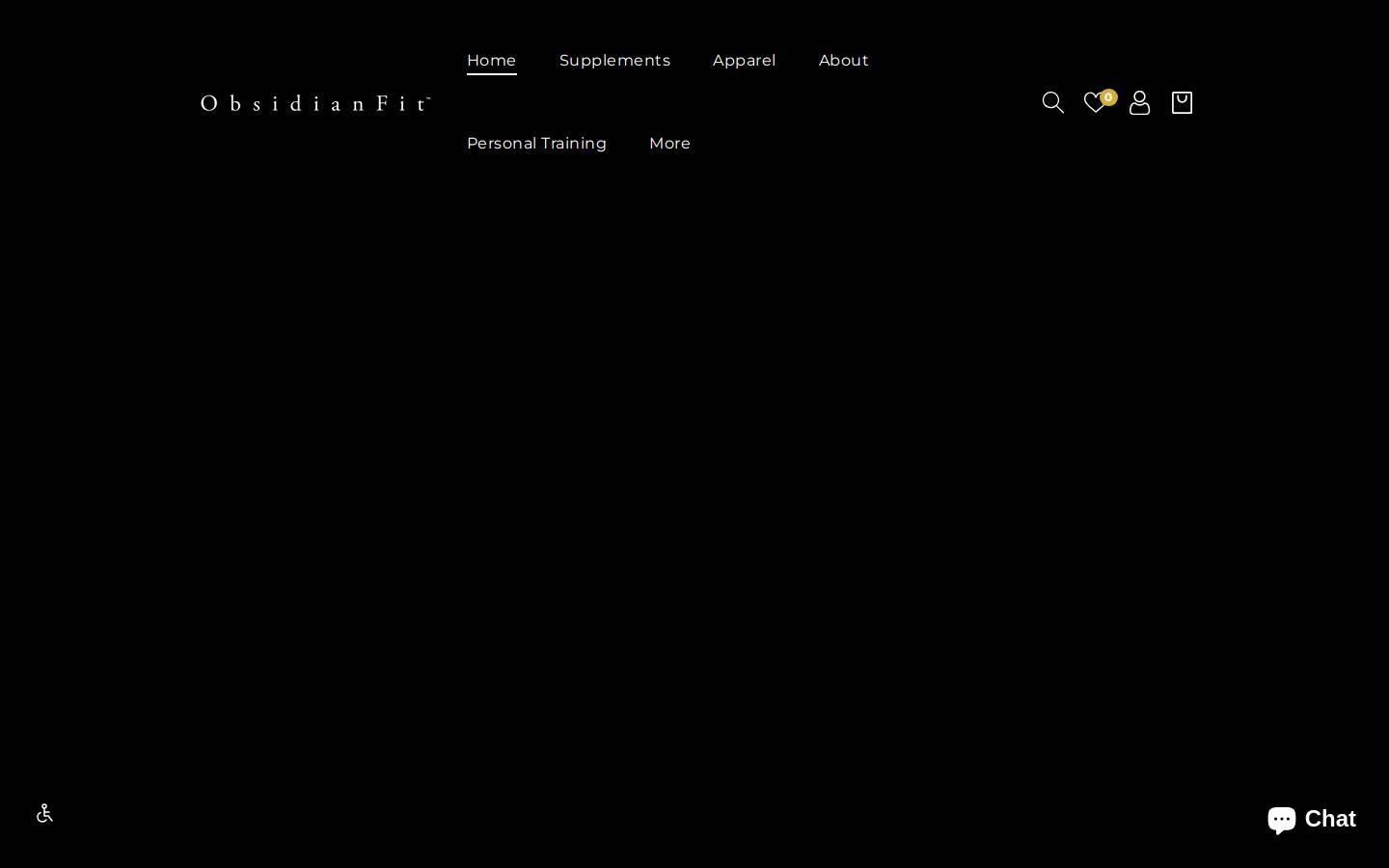 obsidianfit.com homepage screenshot