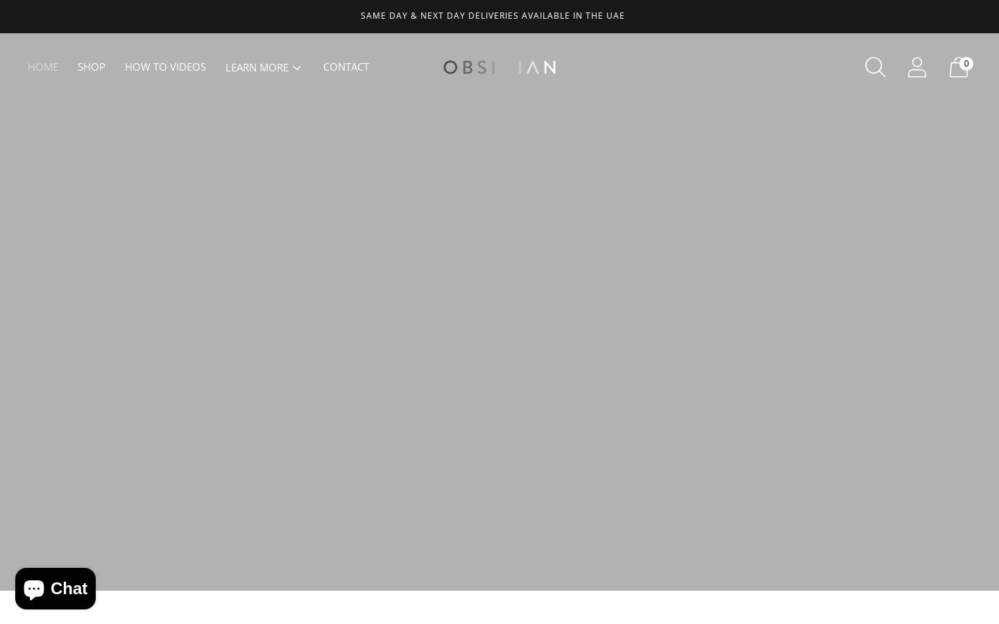 obsidianformen.com homepage screenshot